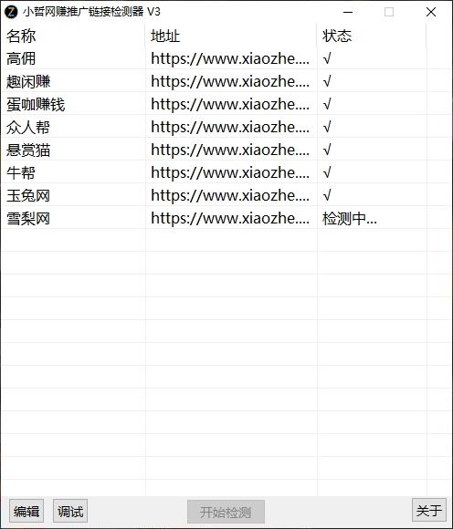 小哲网赚推广链接检测器,网赚.